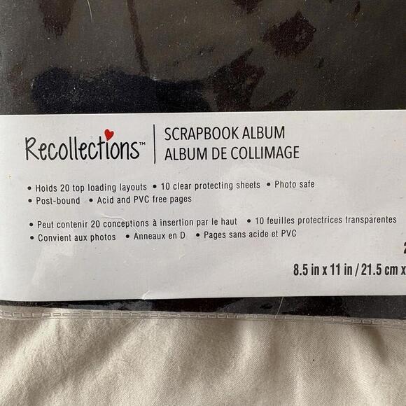 Recollections Scrapbook Black Classic Plain Holds 20 Top Loading Layouts 8.5x11” - Picture 5 of 15